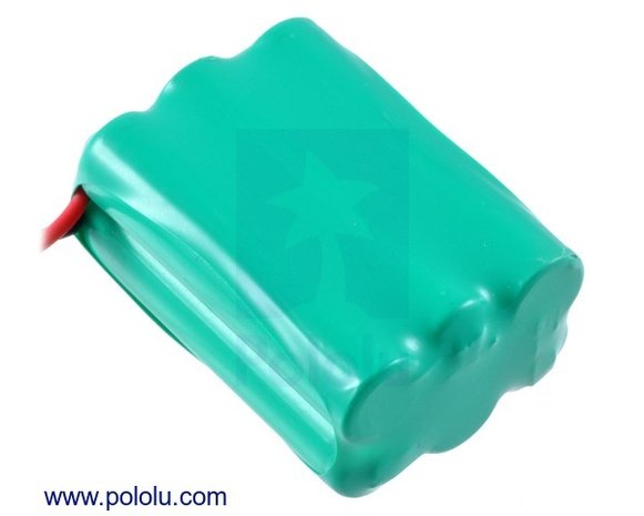 Rechargeable NiMH Battery Pack: 7.2 V, 900 mAh, 3x2 AAA Cells, JR Connector Pololu 2235