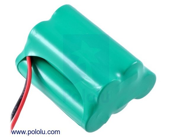 Rechargeable NiMH Battery Pack: 6.0 V, 2200 mAh, 3+2 AA Cells, JR Connector Pololu 2224