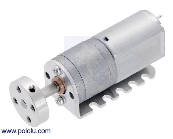 25:1 Metal Gearmotor 20Dx41L mm 6V with Extended Motor Shaft Pololu 3462
