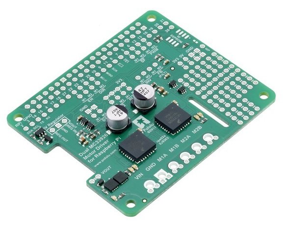 Dual MC33926 Motor Driver for Raspberry Pi (Partial Kit) Pololu 2755