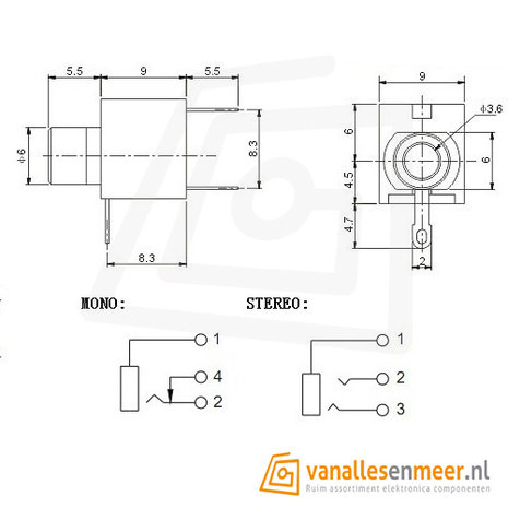 3.5MM ENCLOSED SOCKET MONO