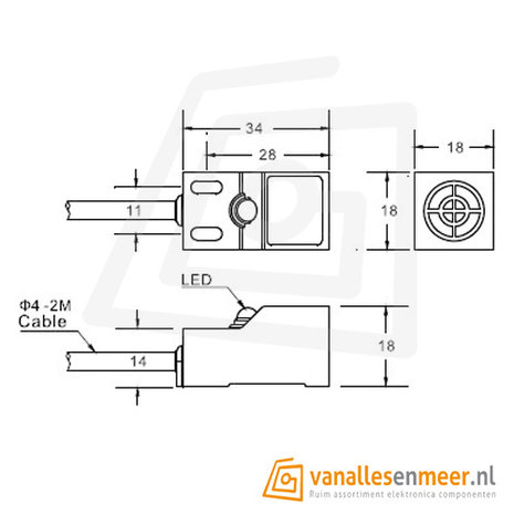 SN04-N Inductive Proximity Sensor - 5mm