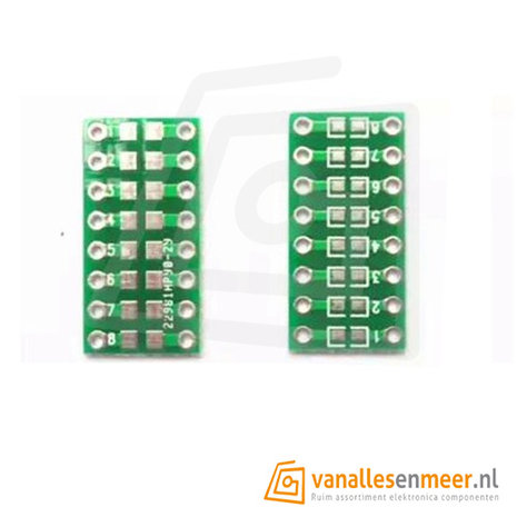 Adapter pcb smd 0805 0603 0402  naar dip 