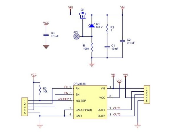 DRV8838 Single Brushed DC Motor Driver Carrier Pololu 2990