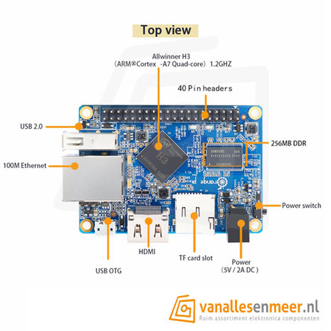 Orange Pi ONE H3 - 512Mb