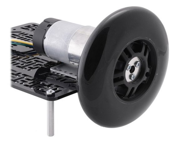 Scooter/Skate Wheel 144×29mm - Black  Pololu 3281