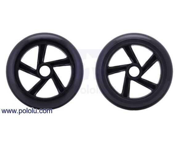Scooter/Skate Wheel 144×29mm - Black  Pololu 3281