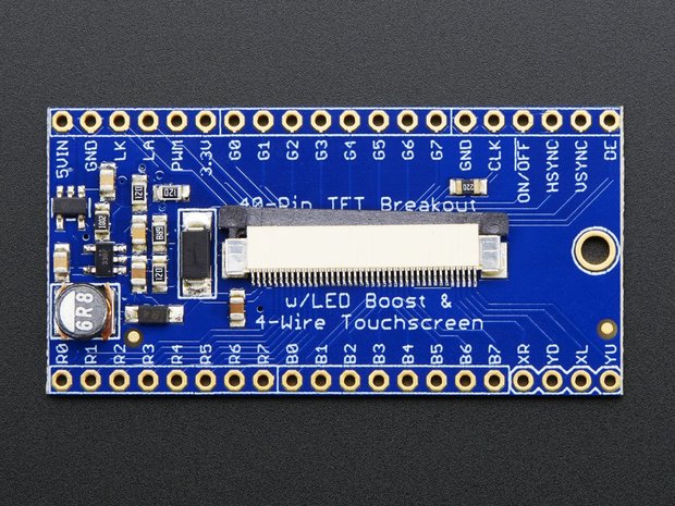 40-pin TFT Friend - FPC Breakout with LED Backlight Driver Adafruit 1932