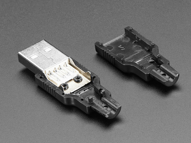 USB DIY Connector Shell - Type A Male Plug  Adafruit 1387