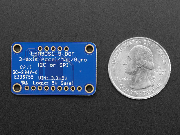 9-DOF Accel/Mag/Gyro+Temp Breakout Board - LSM9DS1 adafruit 3387