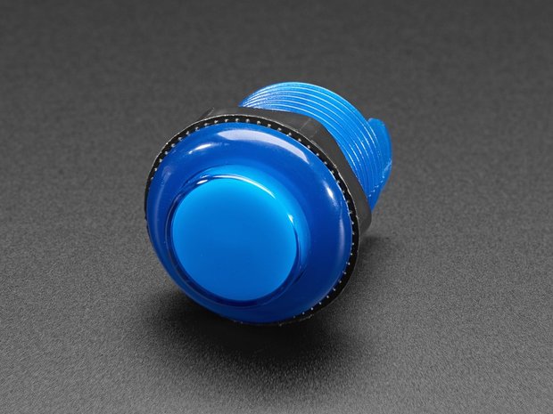 Arcade Button with LED - 30mm Translucent Blue Adafruit 3490