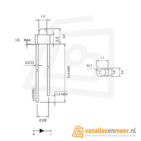 1,8mm led kleur