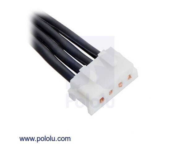 This 4-conductor cable is designed specifically for use with the XZYrobot Smart Servo A1-16. It is 22 cm (8.75″) long.