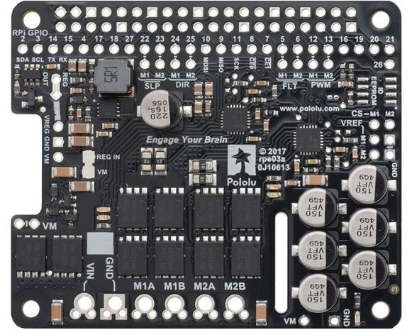 Dual G2 High-Power Motor Driver 18v22 for Raspberry Pi Pololu 3754