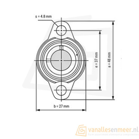 KFL08 lagerblok 8mm