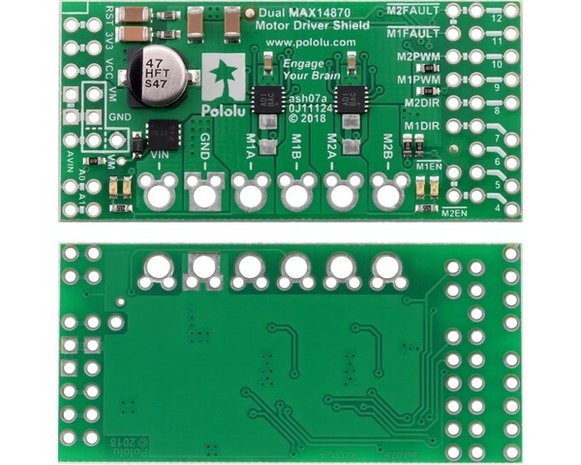 Dual MAX14870 Motor Driver Shield for Arduino Pololu 2519