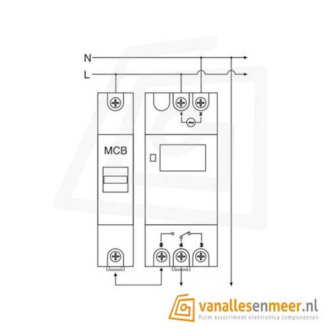 DIN Rail Digitale LCD Programmeerbare Timer