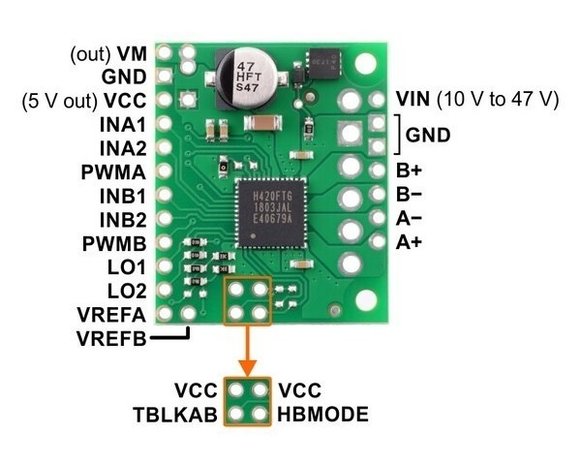 TB67H420FTG Dual/Single Motor Driver Carrier Pololu 2999