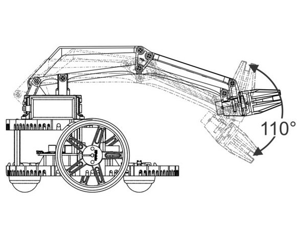 Robot Arm Kit for Romi Pololu 3550