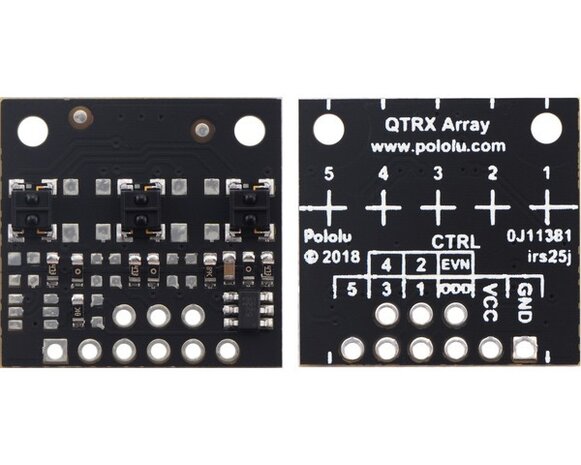 QTRX-MD-03A Reflectiesensor Array: 3-kanaals, 8 mm pitch, analoge output, lage stroom  Pololu 4443