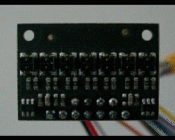 QTRX-MD-03RC Reflectiesensor Array: 3-kanaals, 8 mm pitch, RC-uitgang, lage stroom  Pololu 4343