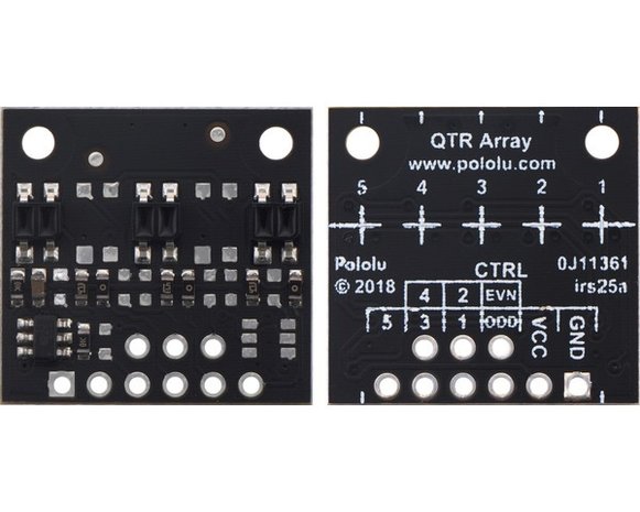 QTR-MD-03A Reflectiesensor Array: 3-kanaals, 8 mm pitch, analoge output  Pololu 4243