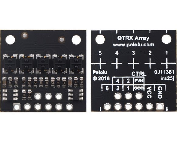 QTRX-HD-05A Reflectiesensor Array: 5-kanaals, 4 mm pitch, analoge output, lage stroom Pololu 4405