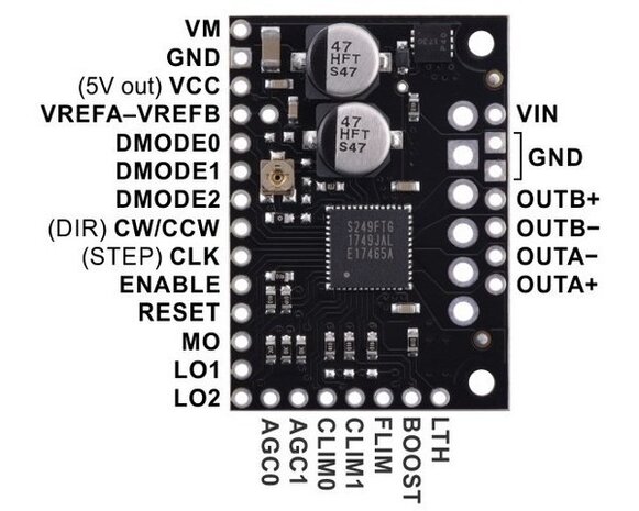 TB67S279FTG Stepper Motor Driver Carrier Pololu 2974