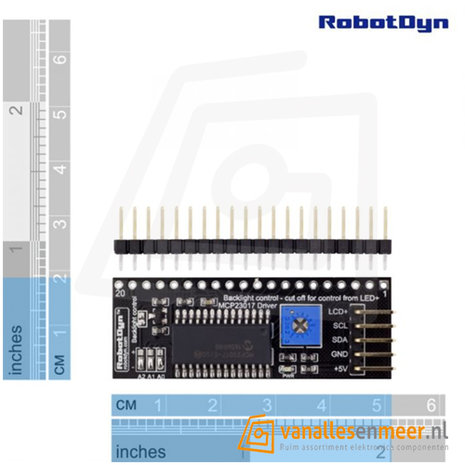 I2C Graphic 128x64 LCD Adapter RobotDyn