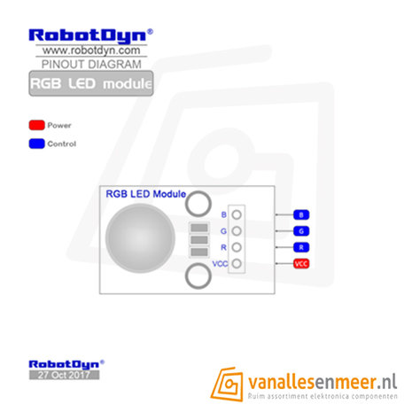 RGB LED module smd 5x5mm  RobotDyn