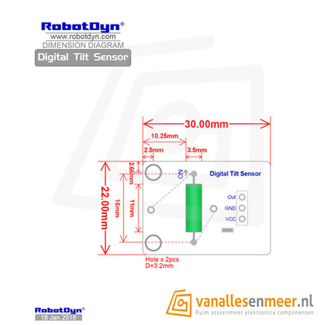 Digital Tilt Sensor RobotDyn