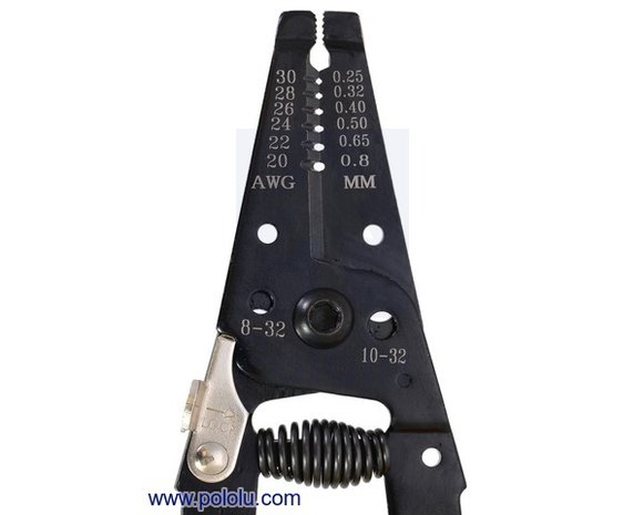 Wire Stripper 20-30 AWG Solid (22-32 AWG Stranded) Pololu 1923