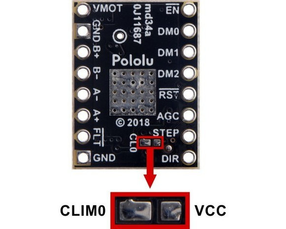 TB67S279FTG Stepper Motor Driver Compact Carrier (Header Pins Soldered)  Pololu 3099