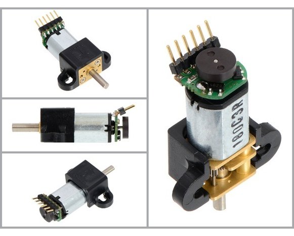 Magnetic Encoder Pair Kit for Micro Metal Gearmotors, 12 CPR, 2.7-18V (HPCB compatible) Pololu 3081