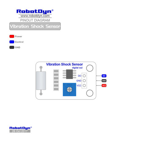 Vibration Shock Sensor RobotDyn