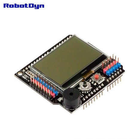 LCD 128x64 Buzzer Shield voor Arduino Uno, Mega 2560, Leonardo RobotDyn