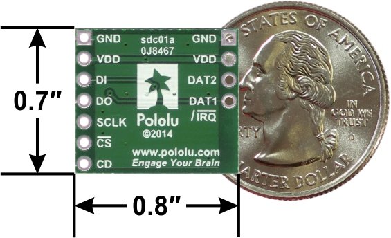 Breakout Board for microSD Card Pololu 2597