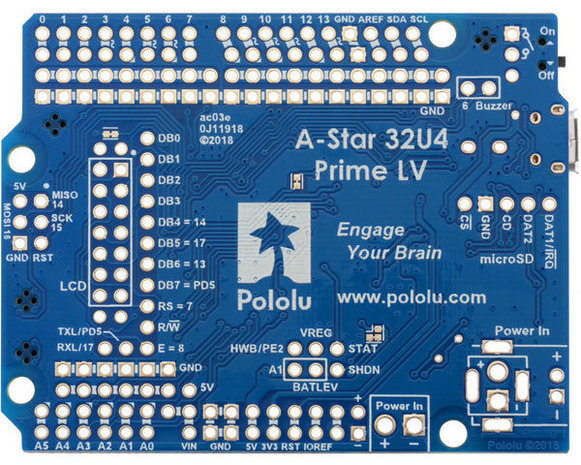 A-Star 32U4 Prime LV microSD  Pololu 4008