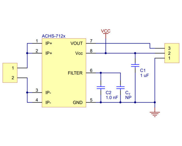 ACHS-7122 Current Sensor Carrier -20A to +20A Pololu 4031