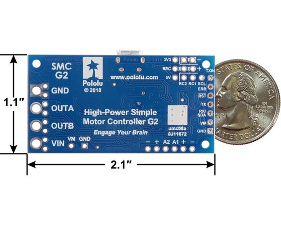 High-Power Simple Motor Controller G2 18v15 Pololu 1363