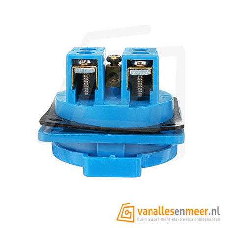 PCE Inbouw contactdoos blauw 230V 16A IP54