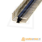 2x40 Afbreekbare Header - Recht Hoek pitch 2.54mm
