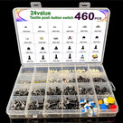 Microswitch  drukknop assortiment 460 stuks Microschakelaars 