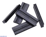 2,54 mm Dupont Krimpconnectorbehuizing: 2×17-Pins – 5 stuks – Pololu-1989