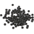 Nylon zeskantmoer M3 zwart 50 stuks