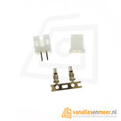 JST PH-2.0  2 pin  connector set recht