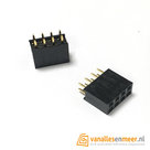 Header female 2x4 pitch 2.0mm 
