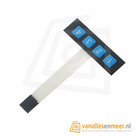 1×4 Membrane matrix keypad Paneel