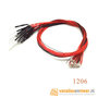 SMD 1206 led met kabel 20cm 12v 5 stuks