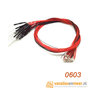 SMD 0603 led met kabel 20cm 12v 5 stuks